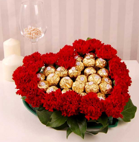 Send something different...Mix Flowers and chocolates