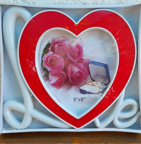 Pure Love Photo Frame white and red